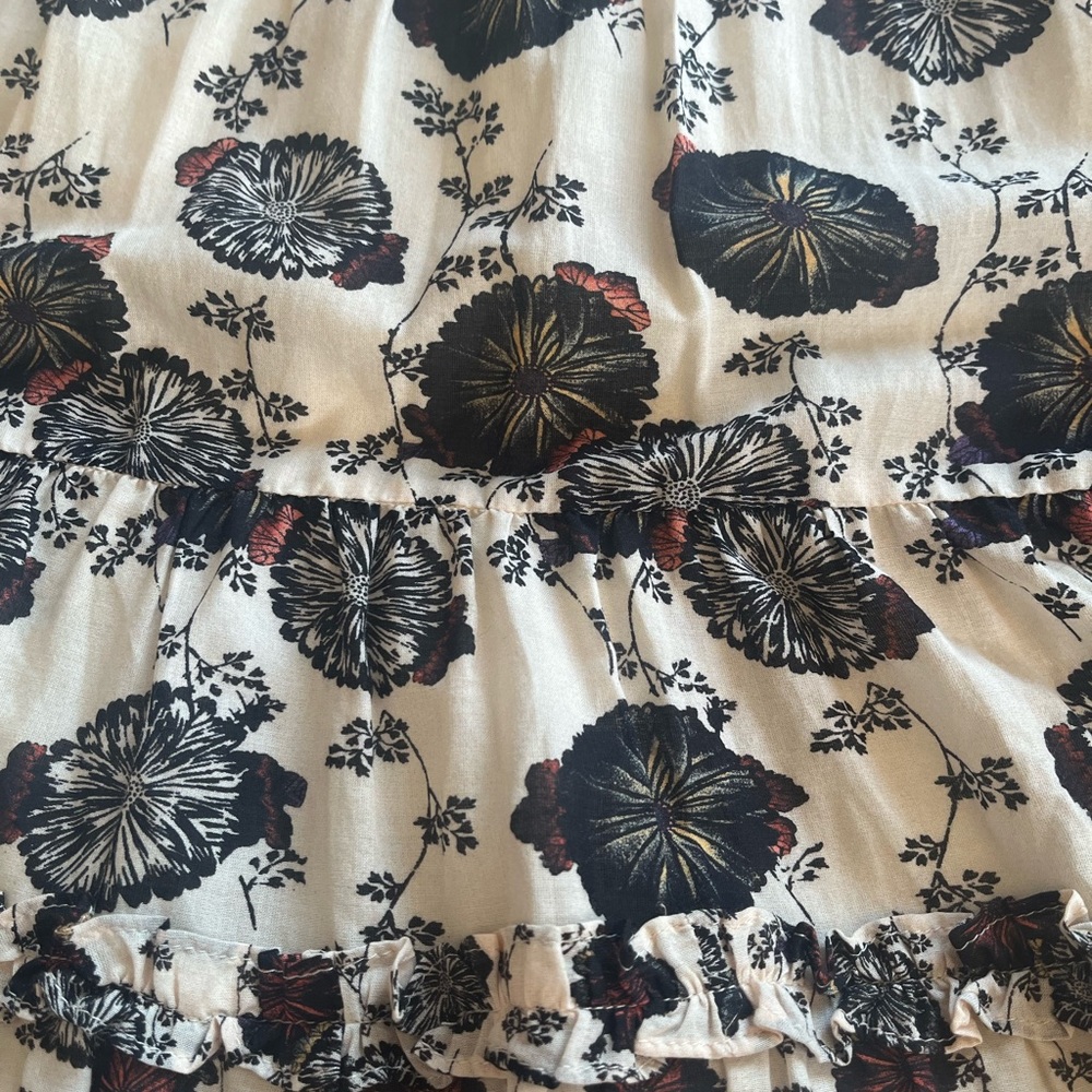 Ulla Johnson Cream and Black Floral Dress - Picture 8 of 13